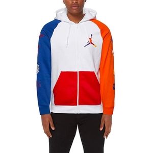 Nike | Shirts | Nike Air Jordan Rivals Full Zip Hooded Jacket White Cj65511  Mens Size Large | Poshmark